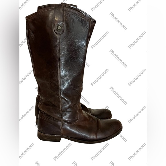 Frye Melissa Brown Boots Sz 8 - Picture 1 of 14